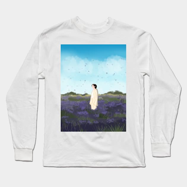 BTS RM - 들꽃놀이 (Wild Flower) Long Sleeve T-Shirt by ayshatazin